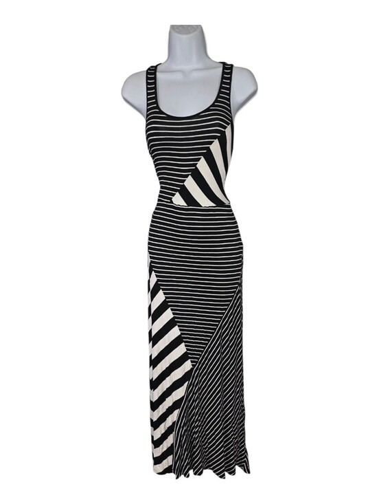 Kensie Dresses & Skirts - Kensie Black and White Striped Sleeveless Maxi Dress XS/S